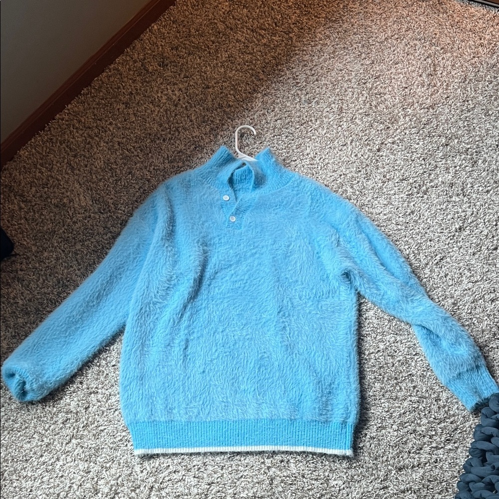 Blue Men's 3/4th Sweater
